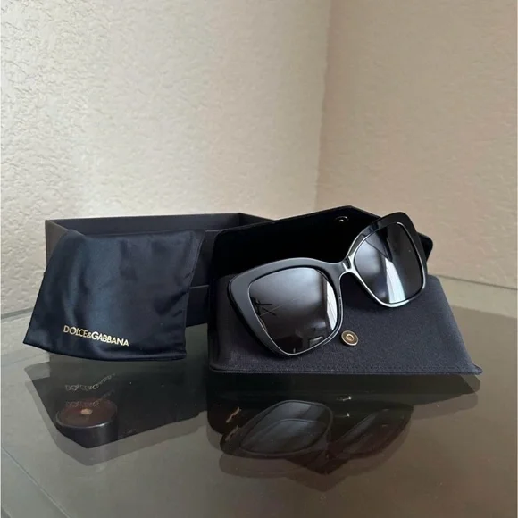 New Dolce & Gabbana Black Designer Sunglasses
